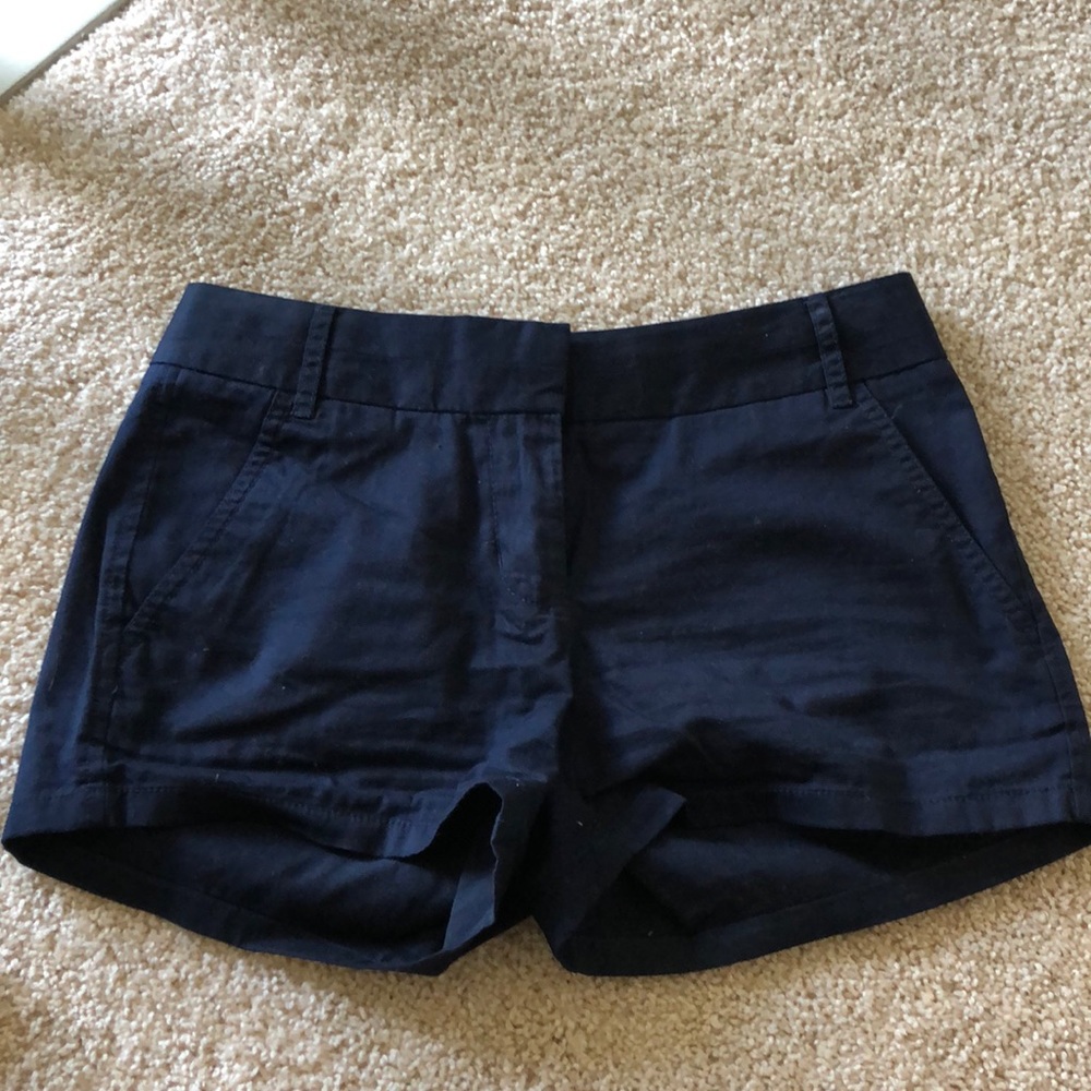 J Crew Navy Chino Shorts Size 00